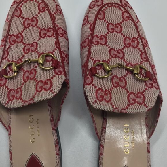 Gucci Princetown Horsebit Mule – Red Hearts Canvas EU 36 - Picture 4 of 17